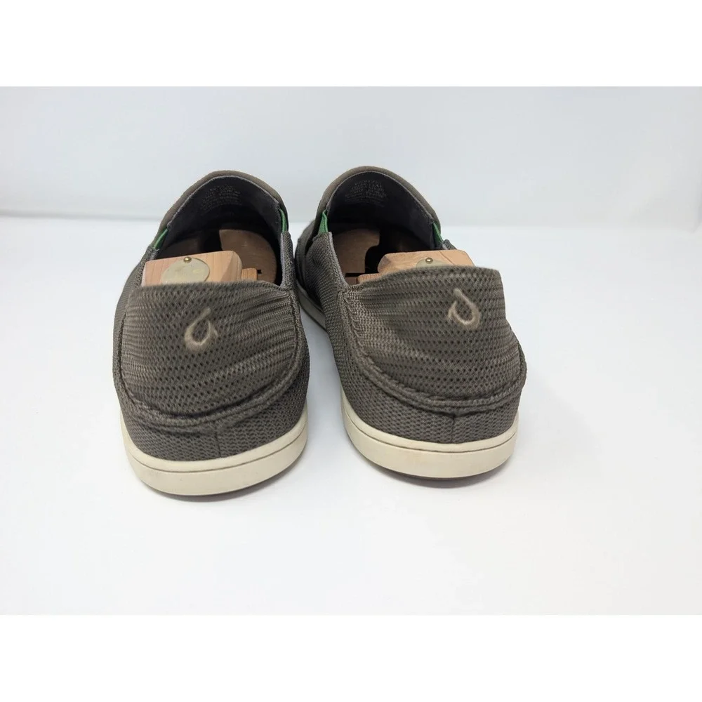 Olukai Men's Nohea Mesh Shoes 12 Mustang‎ Brown Breathable Drop-in Heel